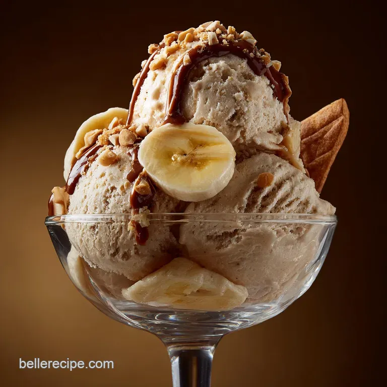Dog Ice Cream: Pawsitively Peachy Peanut Butter Banana Nice Cream presentation