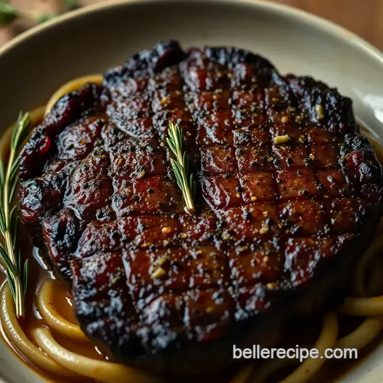 Perfect Reverse Sear Ribeye Steak: a Juicy Flavorful Delight! presentation