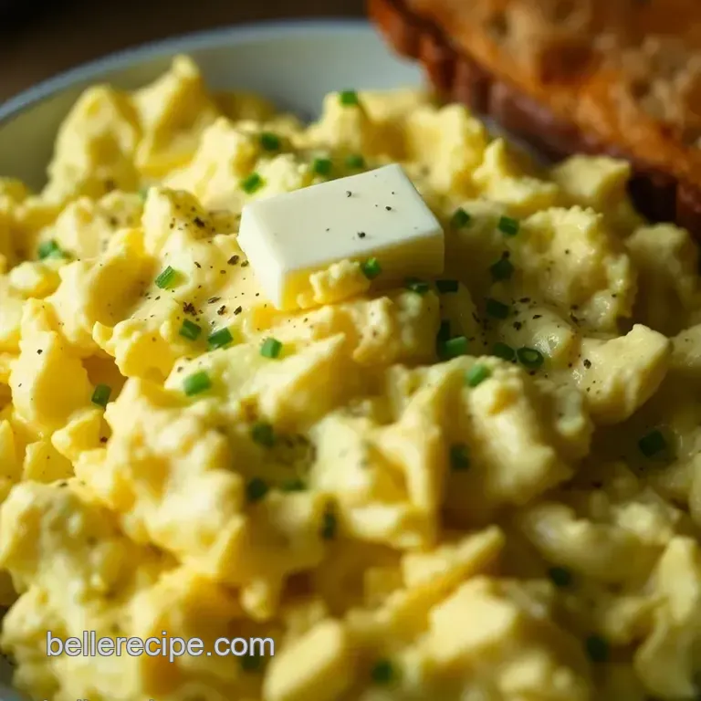 Perfectly Soft Scrambled Eggs: Creamy Delight in Every Bite presentation