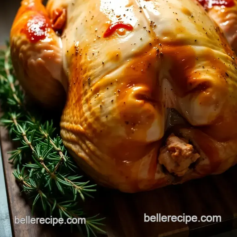 Perfectly Spatchcocked & Roasted Turkey presentation