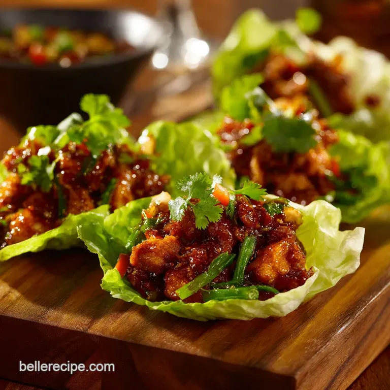 Pf Changs Lettuce Wraps: Restaurant-Style Umami Chicken Copycat presentation
