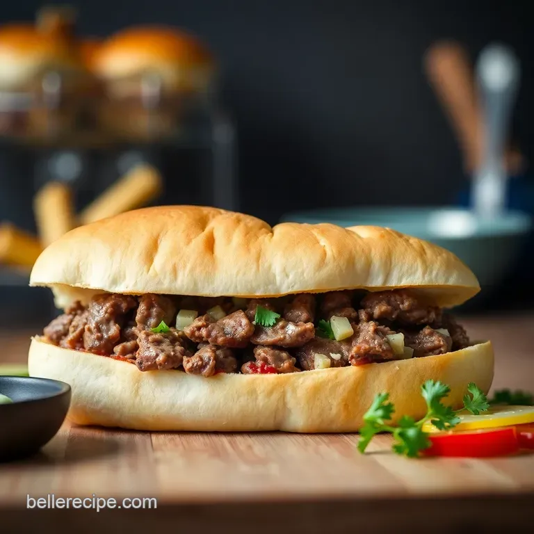Philly Cheesesteak Meat Perfection presentation