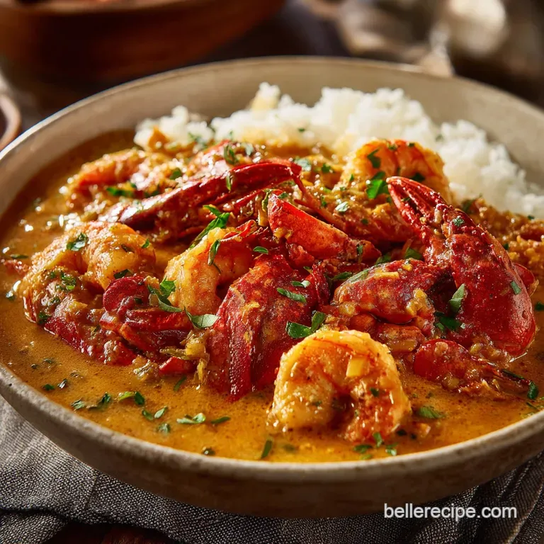 Crawfish Recipes: Proper Louisiana &Eacute;touff&eacute;e a Rich Bayou Comfort Dish presentation
