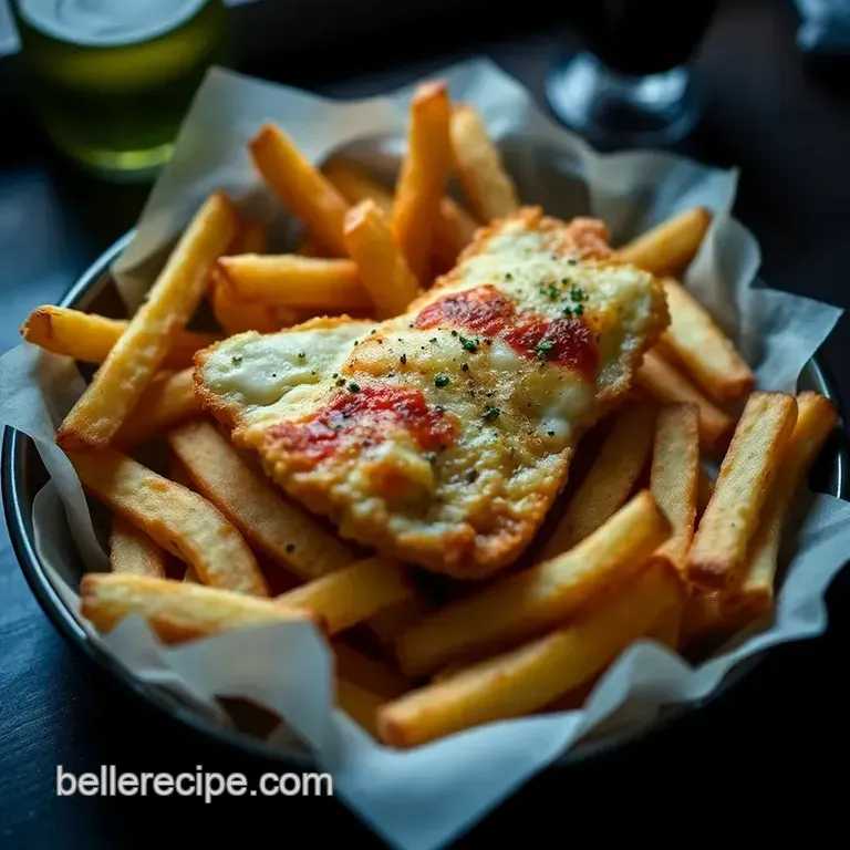 Proper Pub Grub: Crispy Fish & Chips presentation