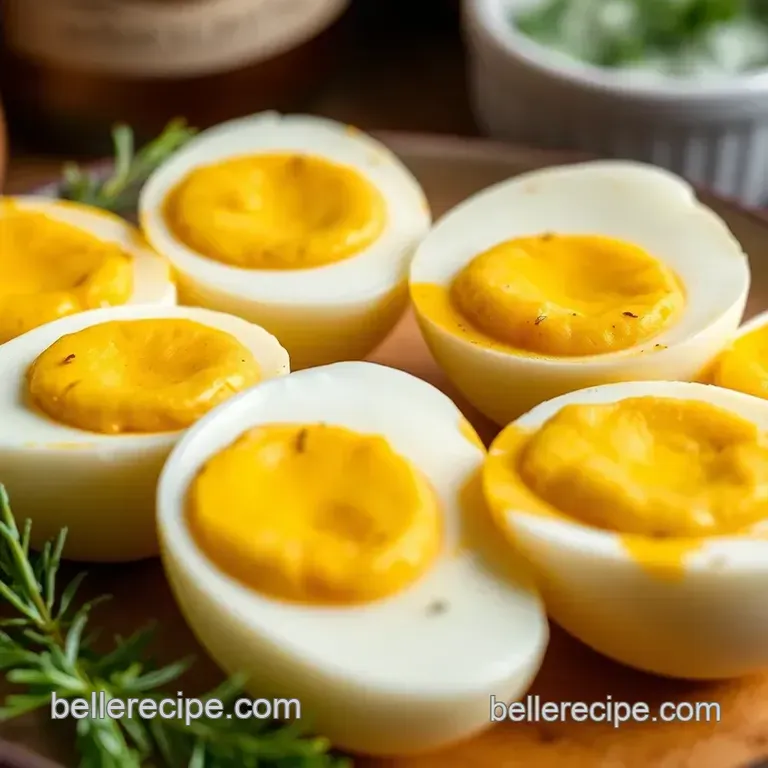 Pub-Style Pickled Eggs: a Tart Delight presentation