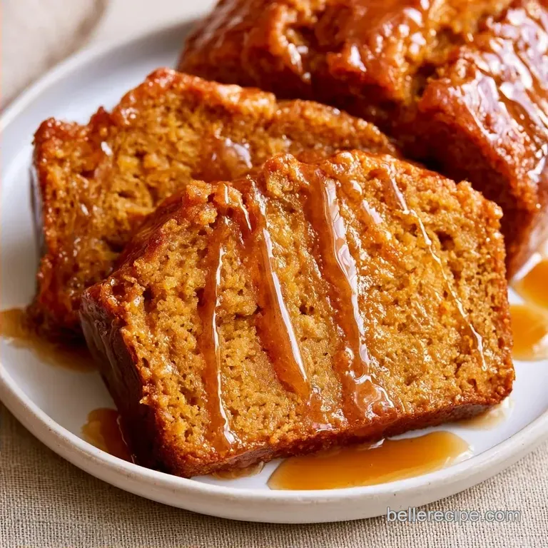Moist Pumpkin Bread with Maple Glaze