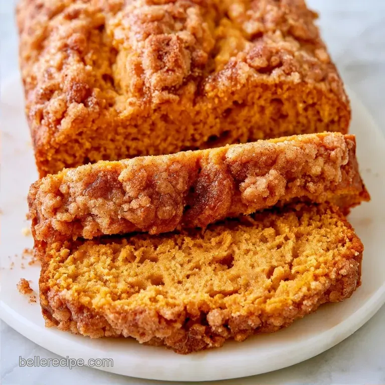 Moist Pumpkin Bread With Cinnamon Streusel