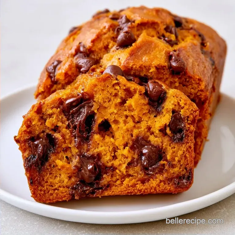 Tender Pumpkin Chocolate Chip Bread