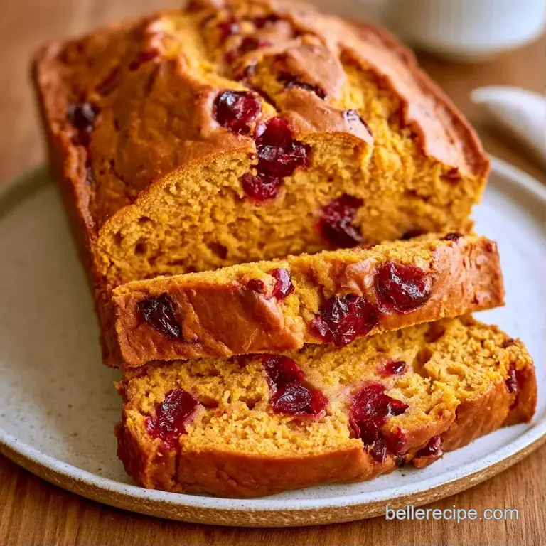 Two thick slices of orange-hued bread on a white ceramic plate, accented by a sprig of fresh sage and cinnamon sticks.