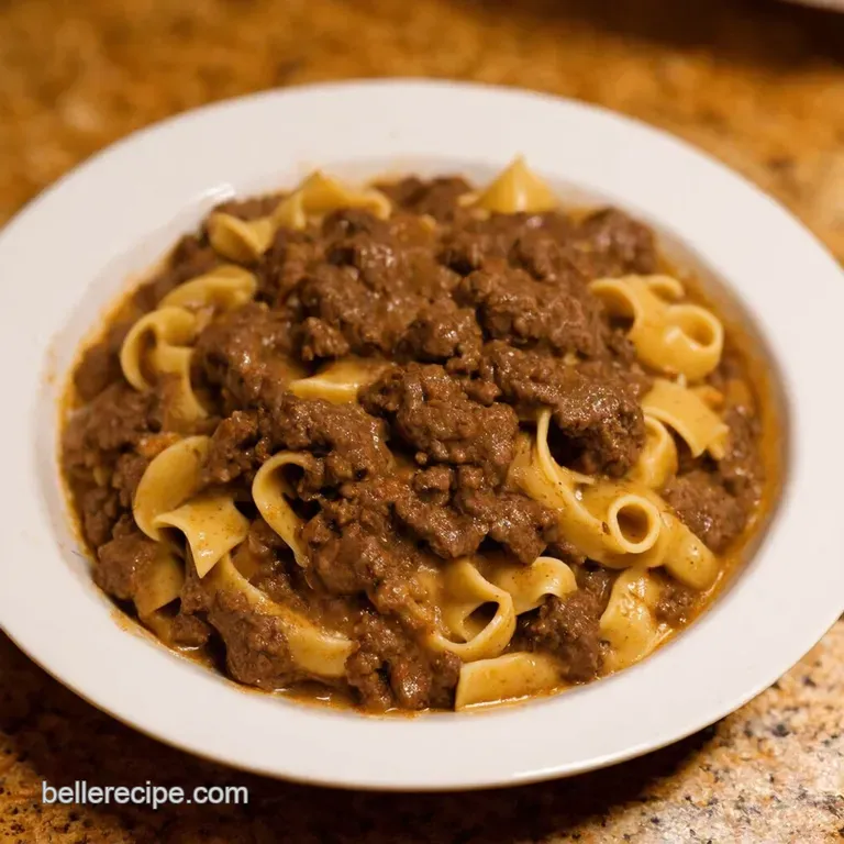 Quick Cozy Ground Beef Stroganoff a Weeknight Winner presentation