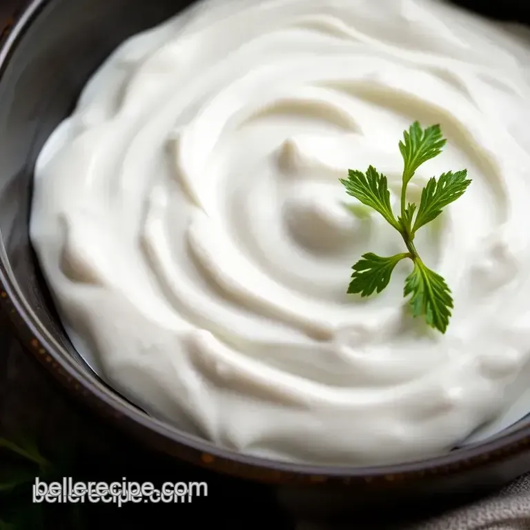 Quick Creamy Sour Cream in 24 Hours presentation