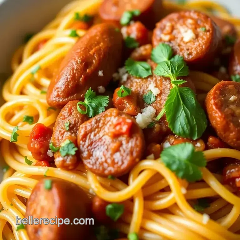 Quick Spicy Roma Sausage Delight presentation