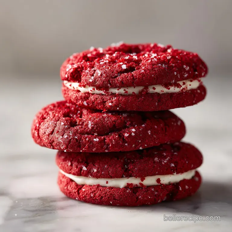 Red Velvet Cookies: Chewy and Soft
