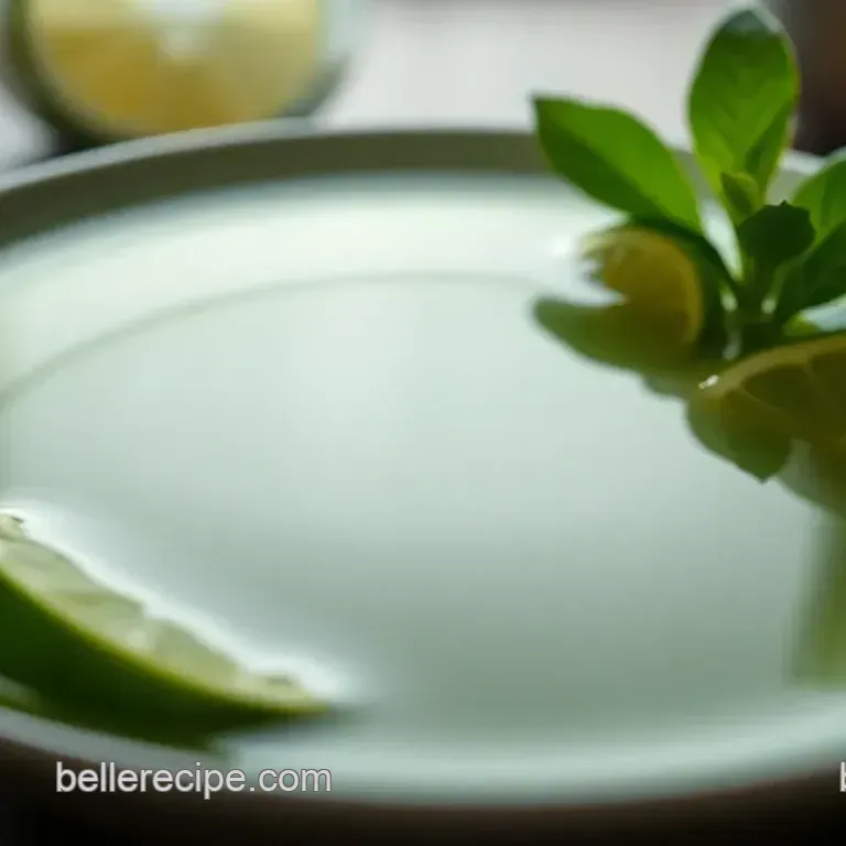 Refreshing Thai Green Tea with Lime