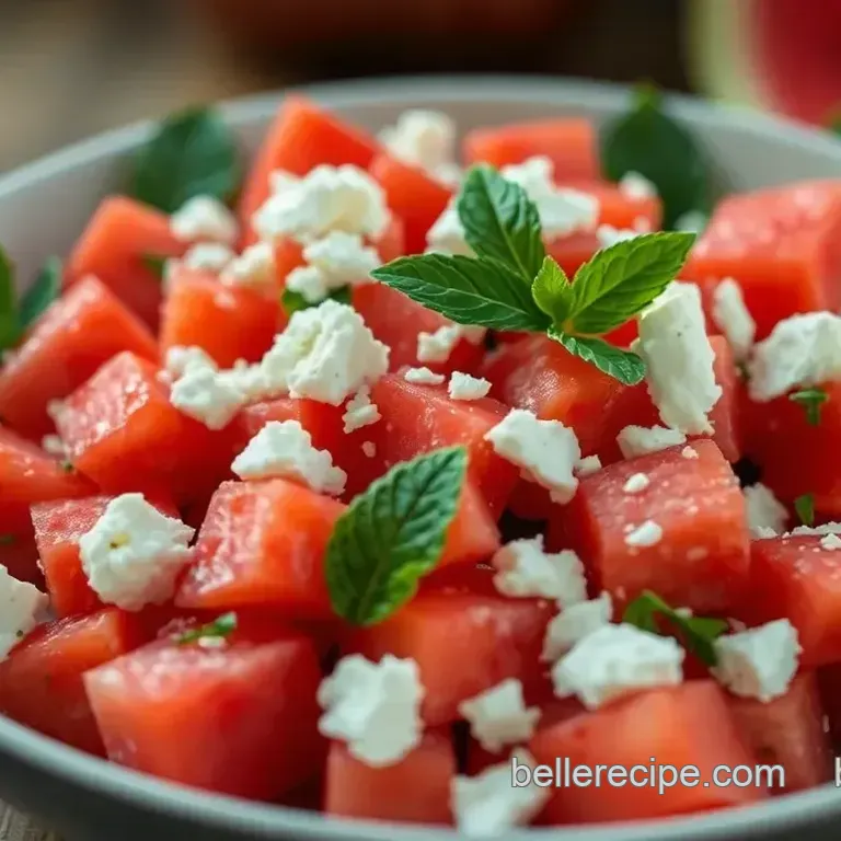 Refreshing Watermelon Feta Salad with Mint