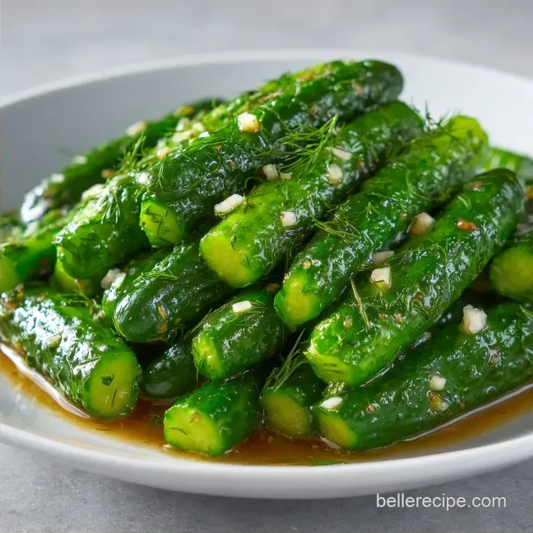 24 Hour Refrigerator Pickles: Garlic and Dill
