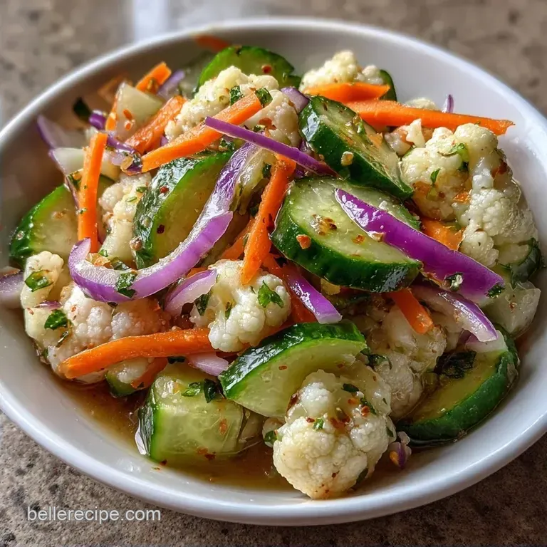 Refrigerator Vegetable Pickles: Crunchy and Tangy
