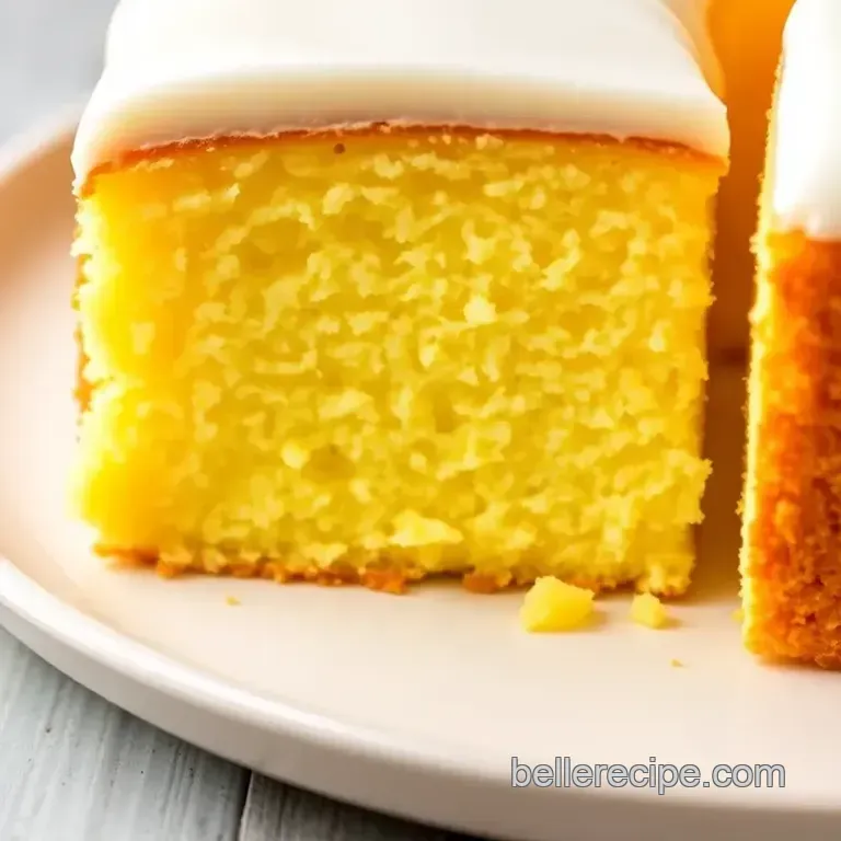 Rachel Ray-Style Yellow Cake presentation