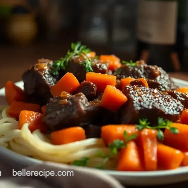 Rich and Tender Braised Beef Short Ribs with Red Wine