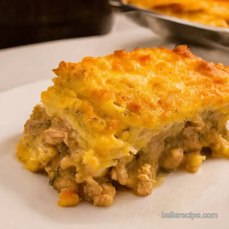 Ritz Cracker Chicken Casserole Comfort Food Elevated presentation
