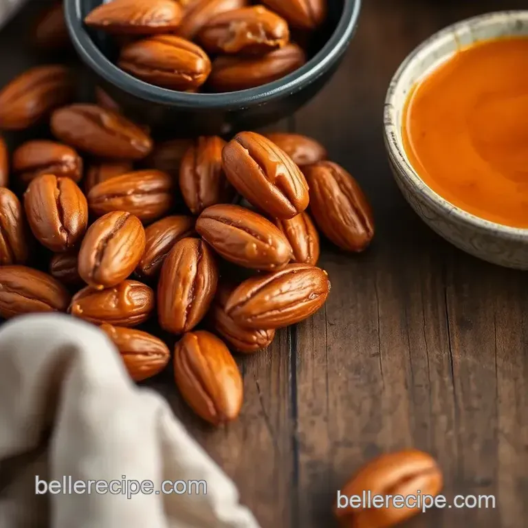 Roasted Almonds with Tangy Asian Sauce presentation