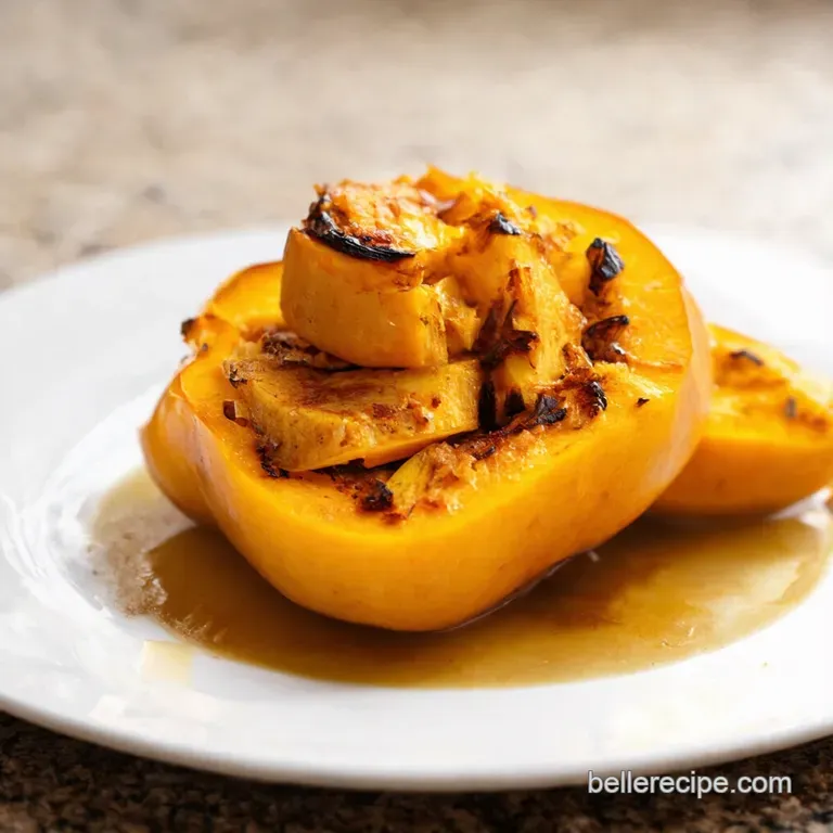 Roasted Delicata Squash with Maplebalsamic Glaze presentation
