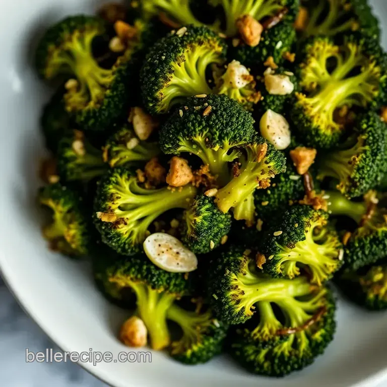 Roasted Romanesco Broccoli with Garlic and Lemon Zest presentation