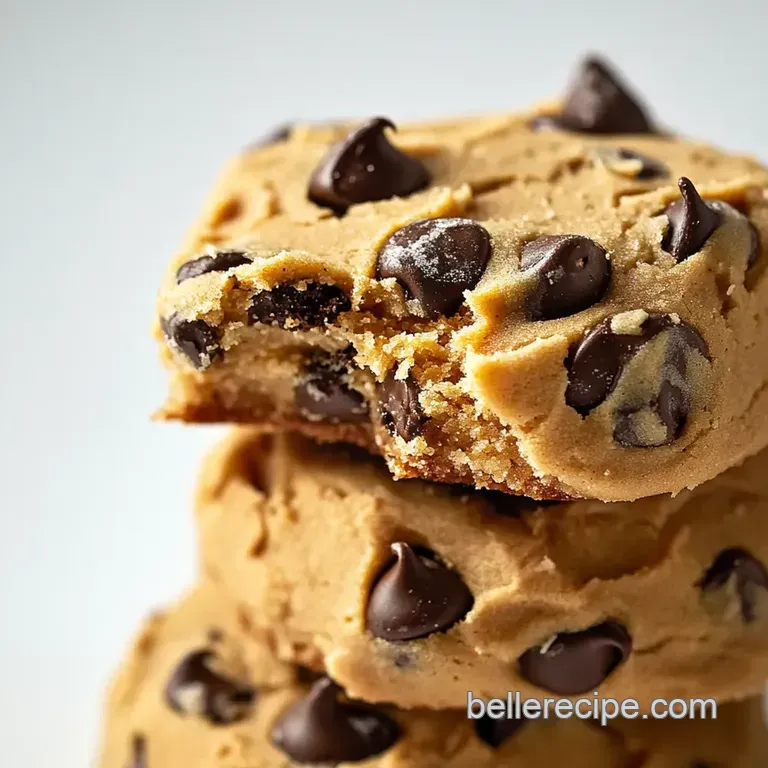 Safe & Scrumptious: No-Bake Chocolate Chip Cookie Dough Delight presentation