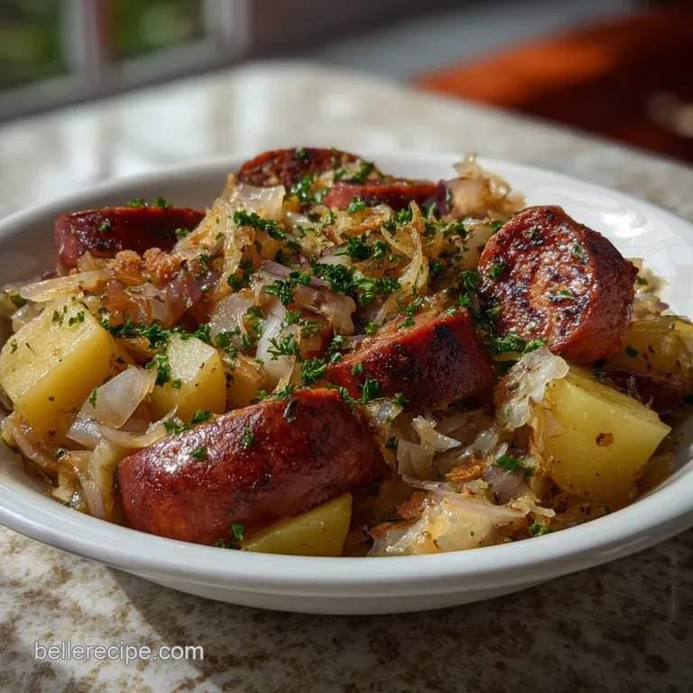 Recipe using Sauerkraut with Sausage and Potatoes