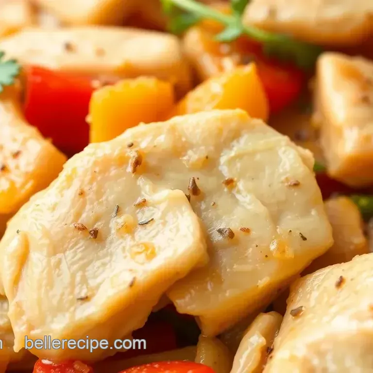 Sautéed Chicken and Bell Peppers with Garlic and Basil
