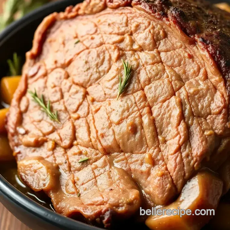 Savoring Simple Slow Cooked Eye of Round Roast presentation