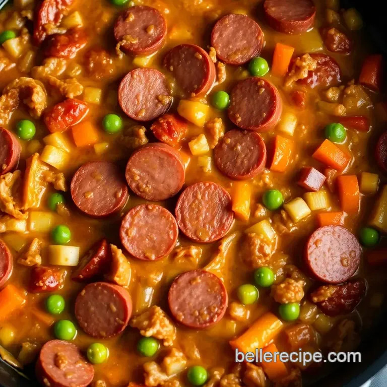 Savory Bologna Chub Skillet Bake presentation