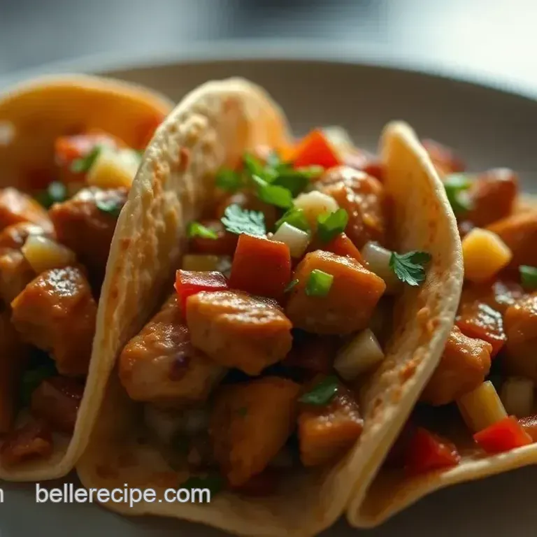 Savory Chicken Al Pastor Tacos