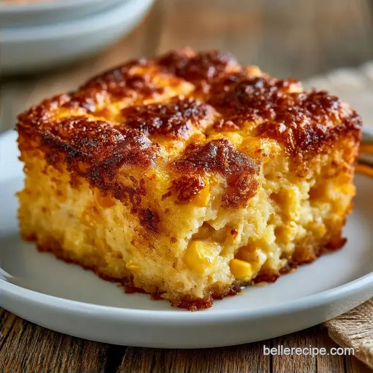 Moist Cornbread Pudding Savory