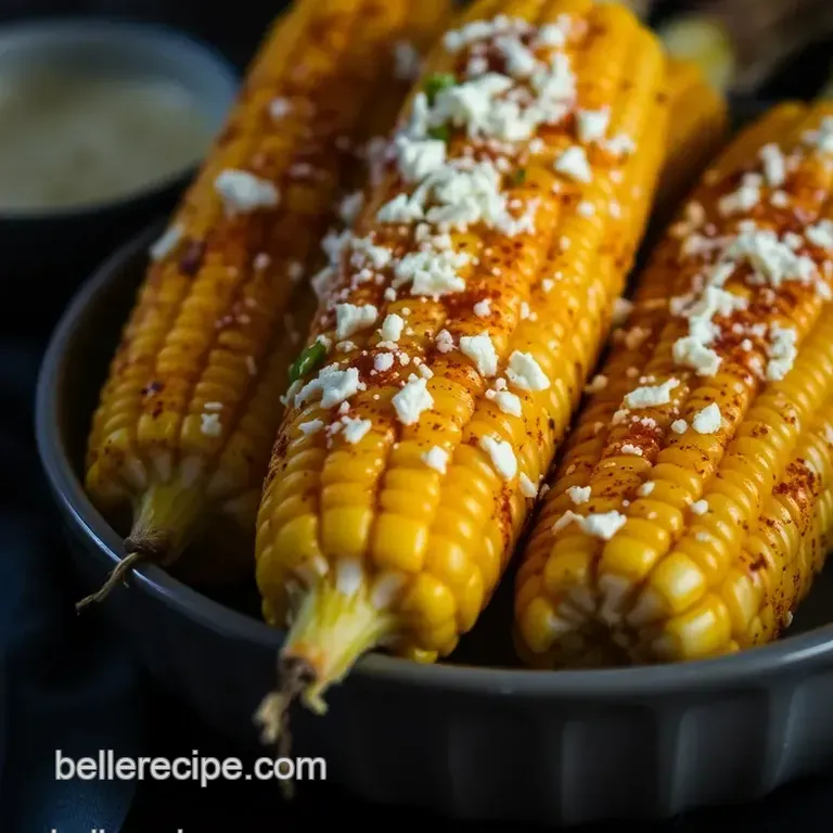 Savory Grilled Elote: A Taste of Mexico on the Cob presentation