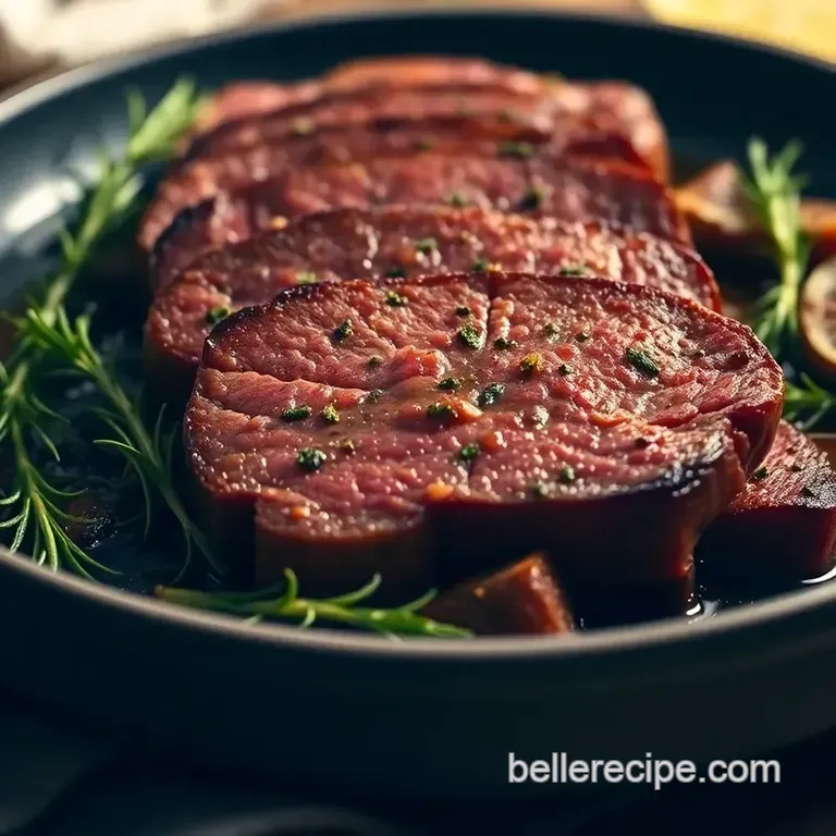 Savory Marinated Beef Tenderloin: A Juicy Delight presentation