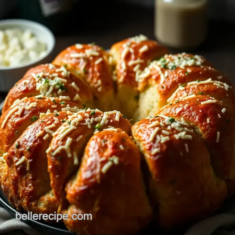 Savory Monkey Bread: Cheesy Herb Delight presentation