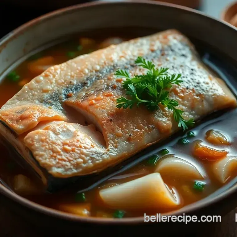 Savory Salmon Head Soup: A Bold and Flavorful Broth