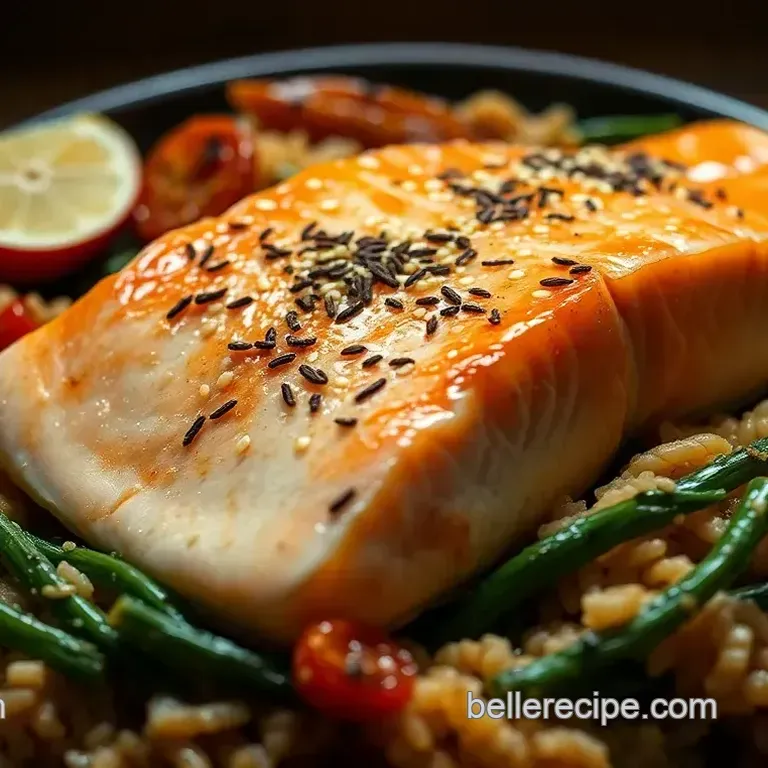 Shio Koji Marinated Salmon with Sesame-Ginger Greens