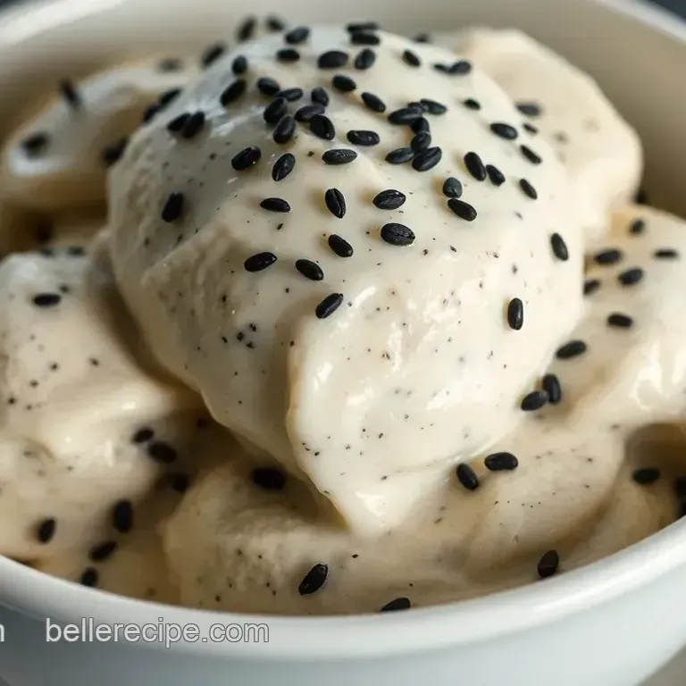 Silky Black Sesame Seed Ice Cream: A Creamy Delight
