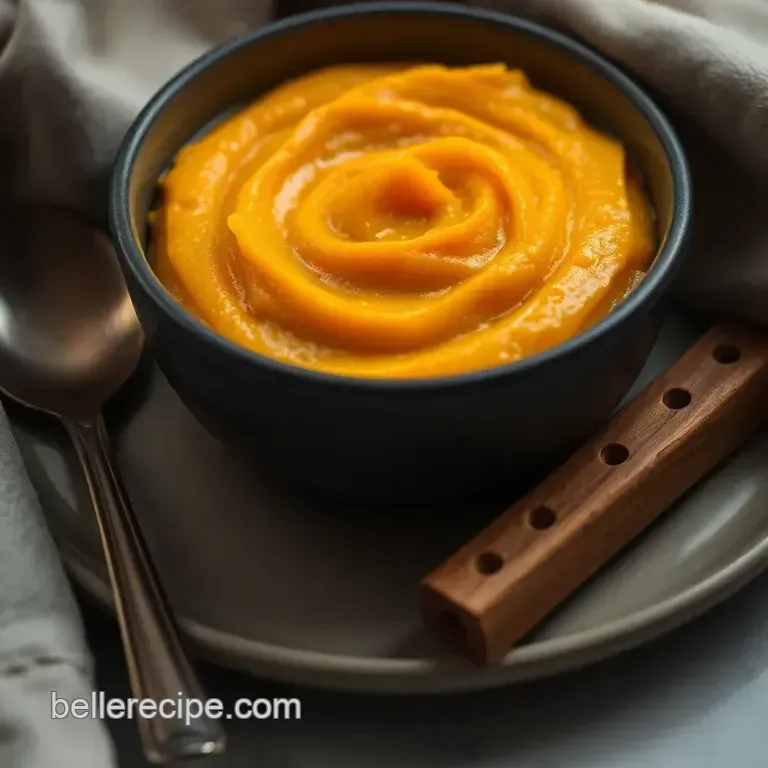 Silky Butternut Squash Pur&eacute;e: a Comforting Delight presentation
