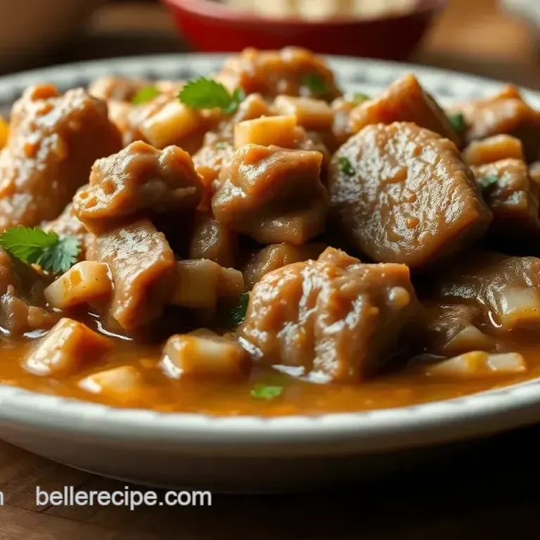 Simmered Beef Tripe Traditional Menudo