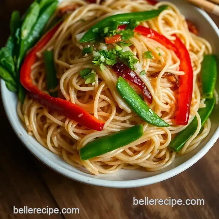 Singapore Noodles: A Vibrant Taste of the East presentation