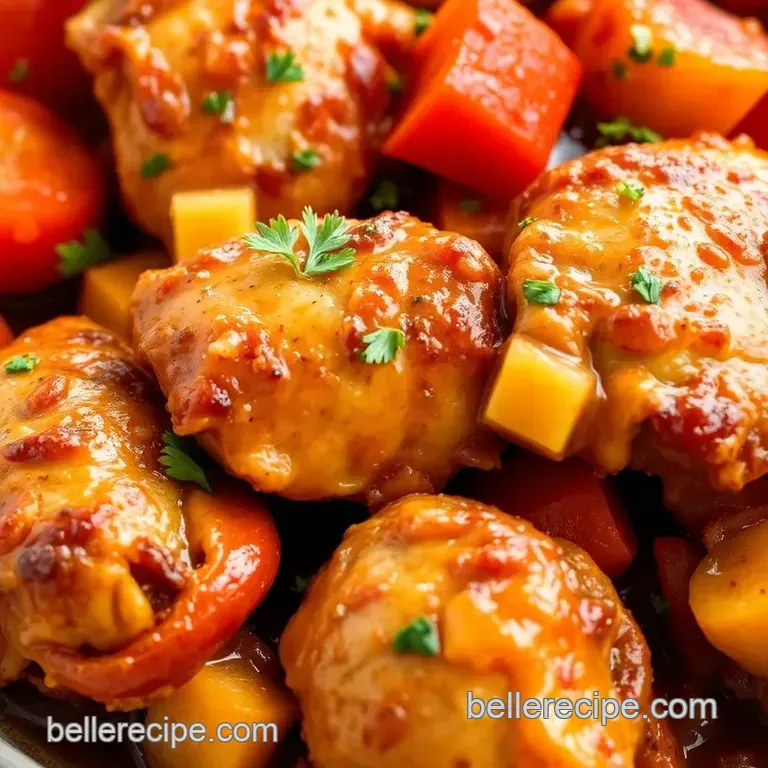 Slow Cooked Chicken: Fiery Amazing Burst presentation