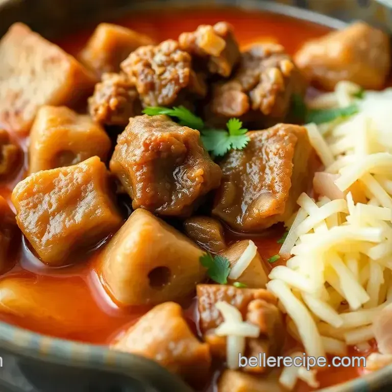Easy & Flavorful Slow Cooked Menudo - Hearty Comfort Dish: A Family Favorite