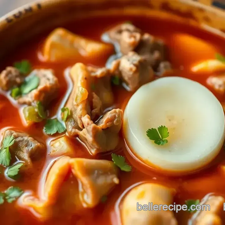 Hearty Slow-Cooked Menudo Soup