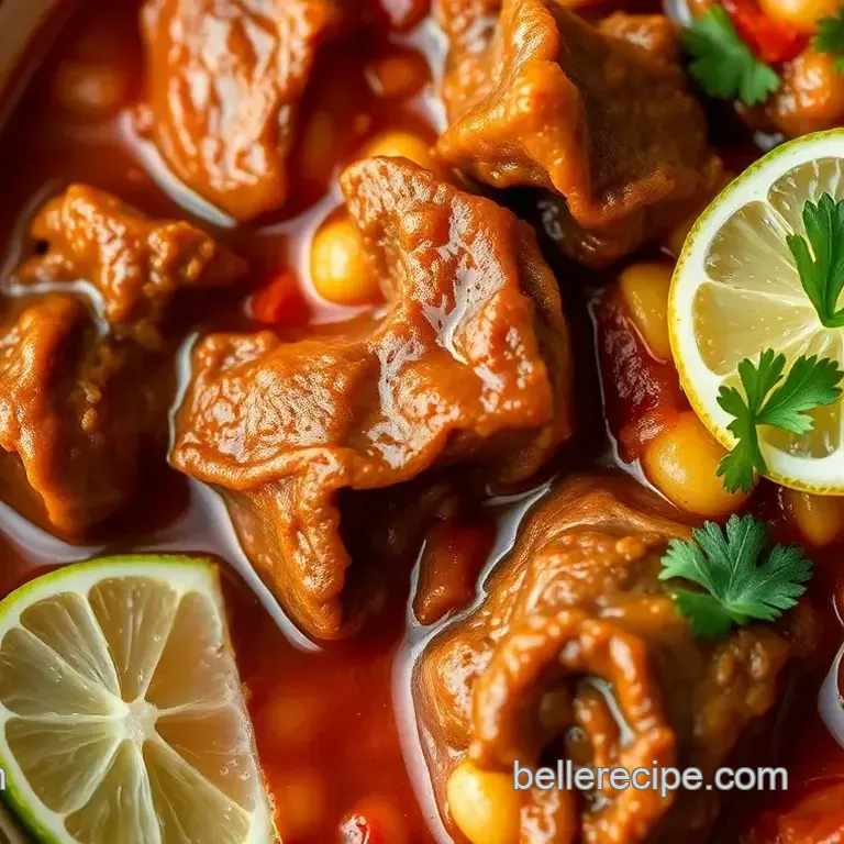 Hearty Slow Cooked Menudo with Hearty Flavor