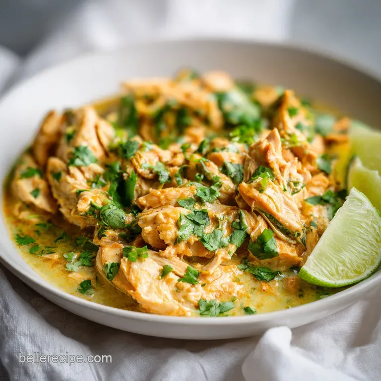Slow Cooker Cilantro Lime Chicken: Tender and Zesty