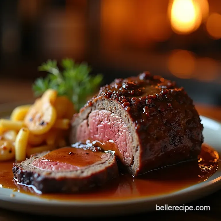 Pub Classic SlowSmoked Chuck Roast with Savoury Gravy presentation