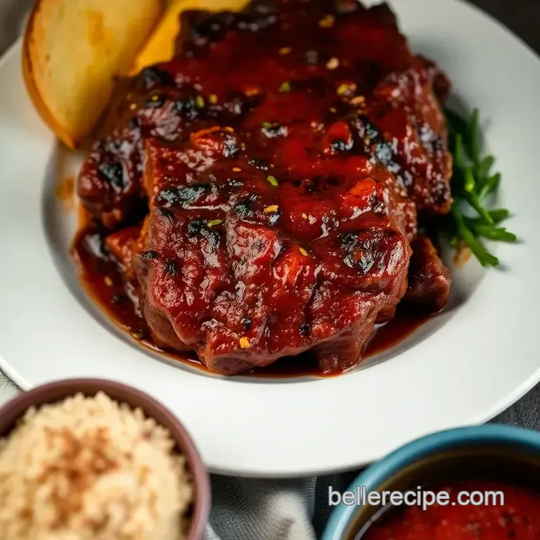 Smoky Barbecue Beef Short Ribs: a Mouthwatering Delight presentation